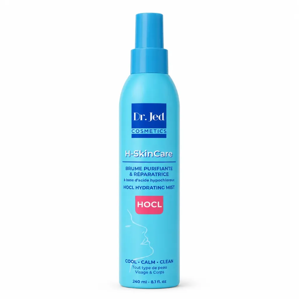 [HOCL240ML] Dr. Jed H-SkinCare – Brume HOCL purifiante et apaisante visage et corps – 240 ml