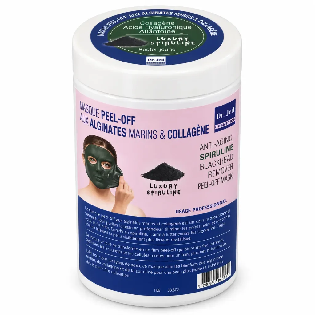 [TS-Spiruline] Dr. Jed – Masque Peel-Off à la Spiruline, alginates marins, collagène et acide hyaluronique